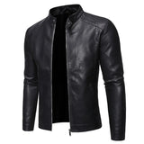 Adriana™ | Giacca in pelle con collo alto