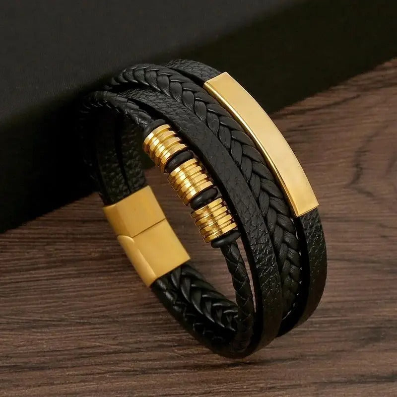 Bracciale Slim Fit da Uomo – Accessorio Casual con Chiusura Regolabile