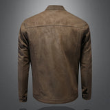 Claudia™ | Giacca in pelle con zip frontale