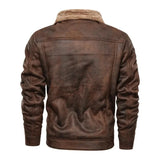 Maria™ | Giacca in pelle con interno in pile