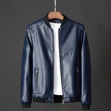 Camilla™ | Giacca biker in pelle con collo rialzato