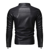 Adriana™ | Giacca in pelle con collo alto