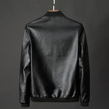 Camilla™ | Giacca biker in pelle con collo rialzato