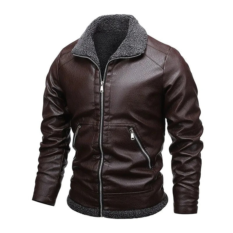 Giuliana™ | Giacca in pelle con interno in pile