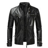 Rebecca™ | Giacca in pelle con zip frontale