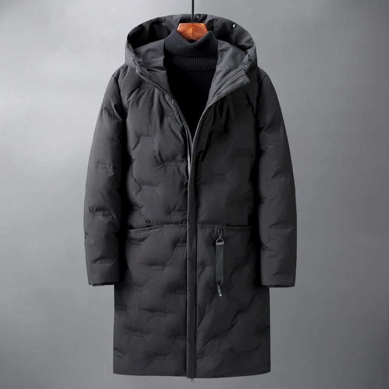 Laura™ | Piumino lungo con zip frontale