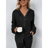 Maglione con cappuccio e manica lunga da donna – Morbido, caldo, comodo, casual, alla moda, quotidiano