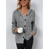 Maglione con cappuccio e manica lunga da donna – Morbido, caldo, comodo, casual, alla moda, quotidiano