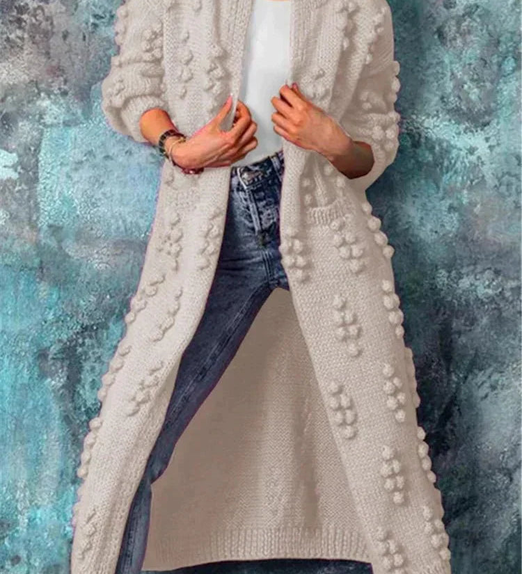 Gilet lungo in maglia da donna
