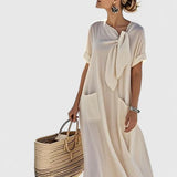 Abito elegante da donna senza maniche – Silhouette fluida e raffinata