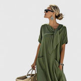 Abito elegante da donna senza maniche – Silhouette fluida e raffinata