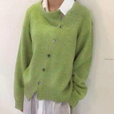 Cardigan avvolgente in maglia comoda ed elegante da donna