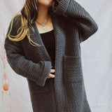 Donna - Cardigan a maglia grossa