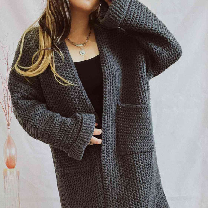 Donna - Cardigan a maglia grossa