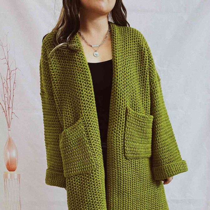 Donna - Cardigan a maglia grossa