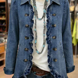 Letizia™ | Giacca di jeans con volant