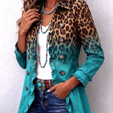 Benedetta™ | Giacca leopardata con volant sfumato