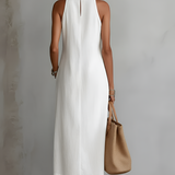 Abito maxi bianco in pizzo da donna – Romantico ed elegante