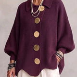 Beatrice™ | Cardigan oversize con bottoni dorati