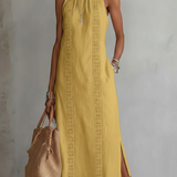 Abito maxi bianco in pizzo da donna – Romantico ed elegante