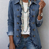 Letizia™ | Giacca di jeans con volant