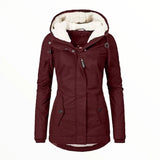 Donna - Giacca parka - Calda pelliccia sintetica