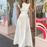 Abito Femminile Scollo Ingiottito – Adatto per Occasioni Festive, Con Dettagli Cut-Out