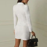 Donna - Mini abito Blazer sartoriale - stile doppiopetto