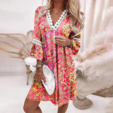 Abito A-line da Donna – Con Pizzo, Adatto per Primavera e Estate