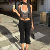 Pantaloni Slim Fit Donna – Lunghezza Tre Quarti, Adatti per Uso Casual e Lavoro