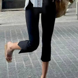 Pantaloni Slim Fit Donna – Lunghezza Tre Quarti, Adatti per Uso Casual e Lavoro