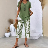 Set Casual da Donna – Con Top e Pantaloni, Adatto per l'Estate, Slim Fit