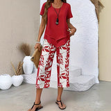Set Casual da Donna – Con Top e Pantaloni, Adatto per l'Estate, Slim Fit