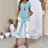 Set Casual da Donna – Con Top e Pantaloni, Adatto per l'Estate, Slim Fit