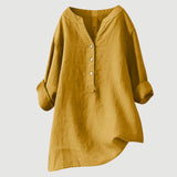 Blusa da Donna Svasata – Con Chiusura a Bottone, Adatta per Primavera e Estate