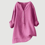 Blusa da Donna Svasata – Con Chiusura a Bottone, Adatta per Primavera e Estate