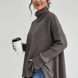 Donna - Maglia a collo alto - Vestibilità oversize
