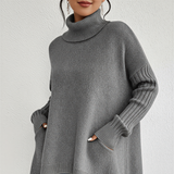 Donna - Maglia a collo alto - Vestibilità oversize