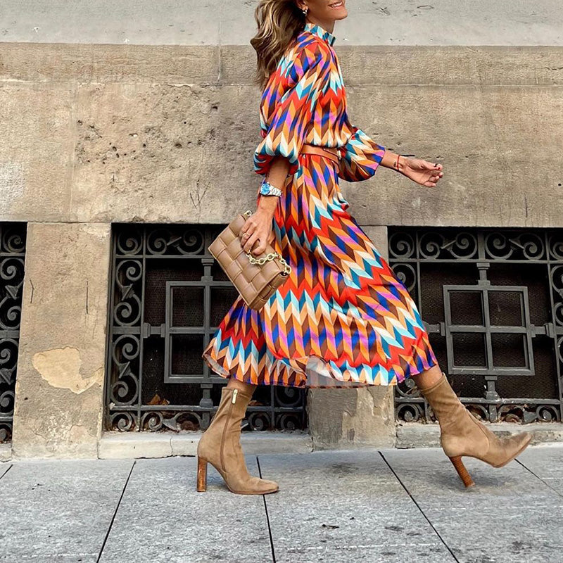 Abito A-line da Donna – Sottile, Adatto per Primavera e Estate