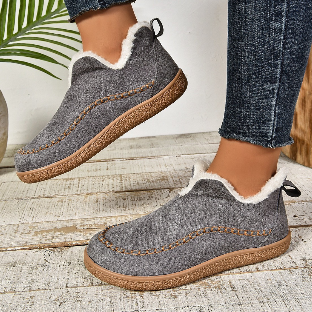 Donna - Scarpe con fodera calda - Suola antiscivolo