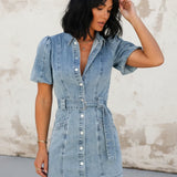 Abito Camicia in Denim Donna – Stile Casual con Vita Cinturata