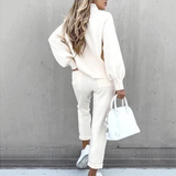 Completo Casa Morbido – Grigio, Loungewear alla Moda per Casa o Outfit Casual