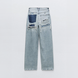Pantaloni Slim Fit Donna – Look Vintage con Strappi, Adatti per Uso Casual e Quotidiano